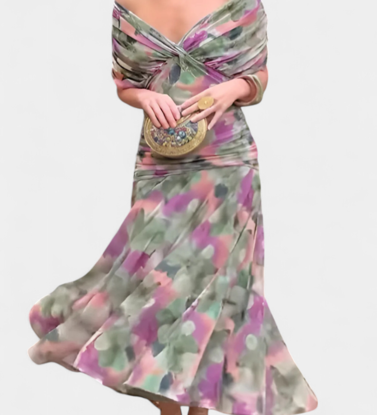 Bláthnaid - Radiant Colourblock Maxi Dress