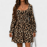 Justine - Chic Leopard Print Dress