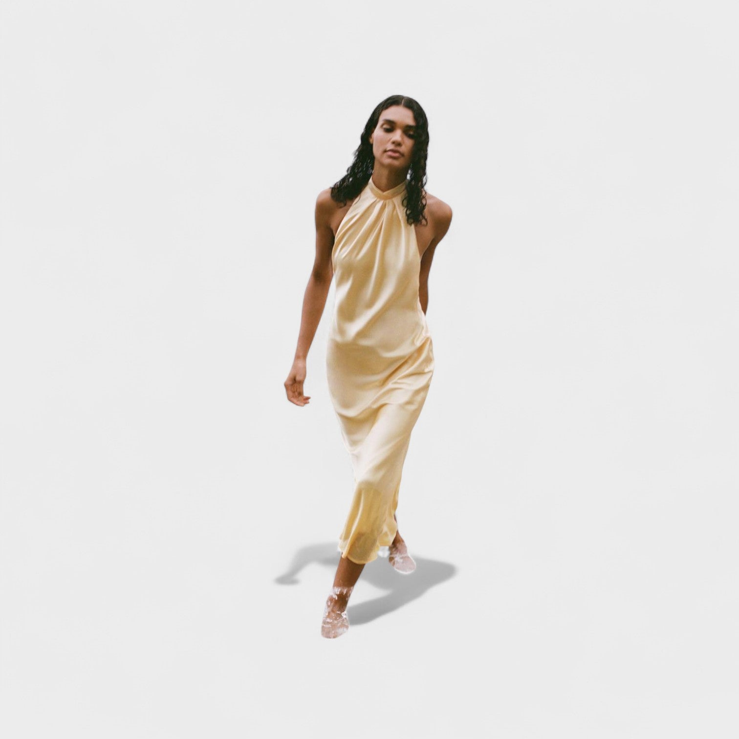 Bernadette - Halter Neck Dress - Charlotte & Willow, front