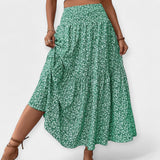 Inès - Stretchy Floral Skirt