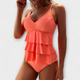 Claire - Chic Ruffled Swimwear