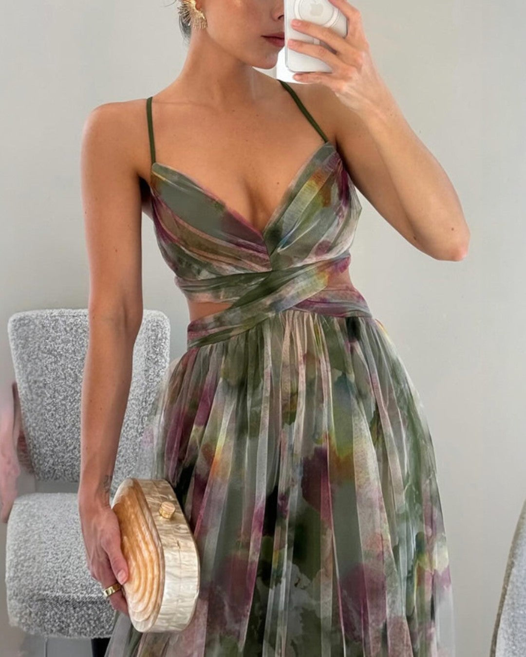 Muirne Floral Print Maxi Dress - Charlotte & Willow, styled look