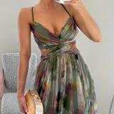 Muirne Floral Print Maxi Dress - Charlotte & Willow, styled look