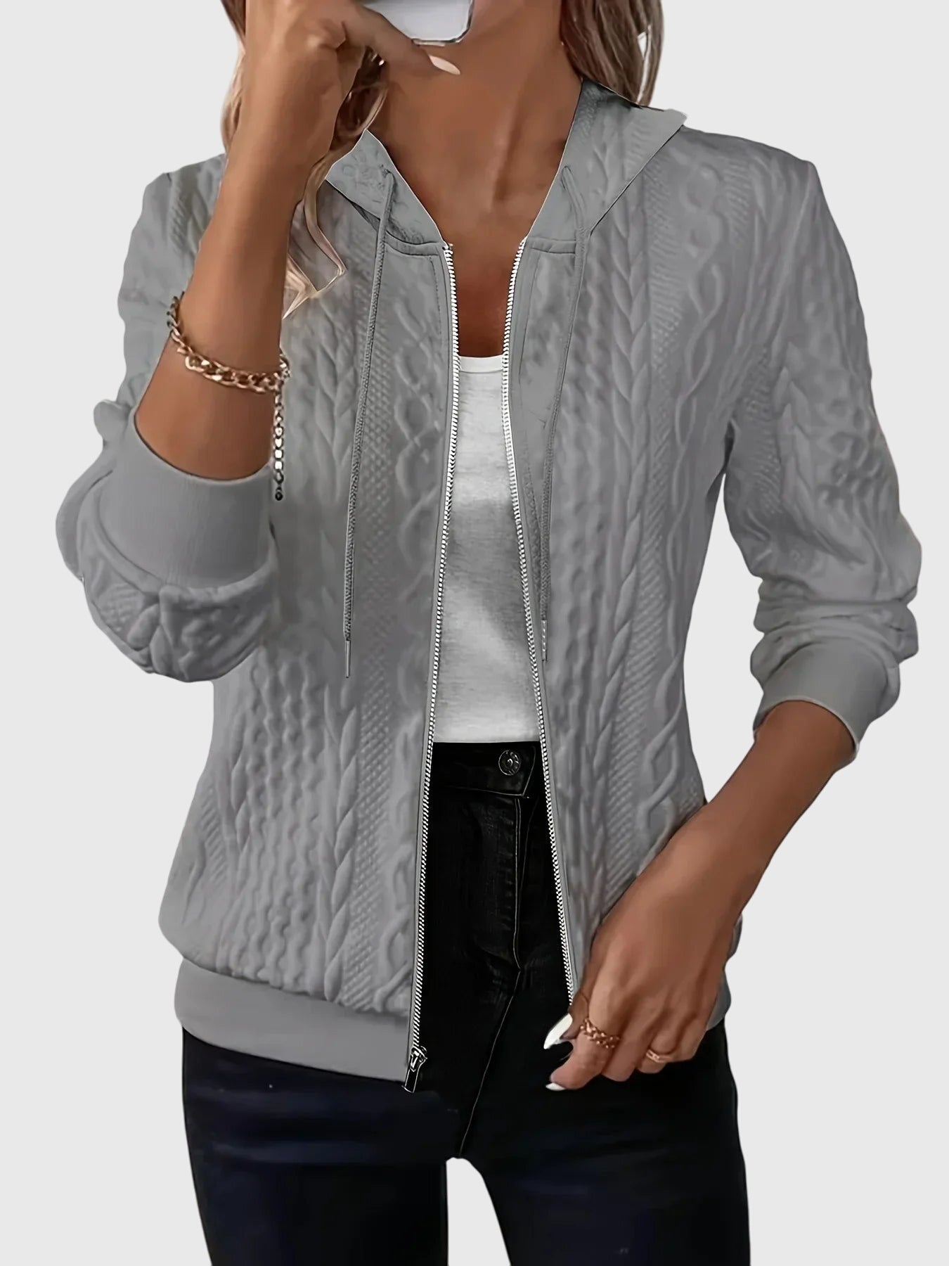 Audrey | Cardigan with Zipper