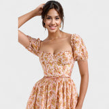 Élodie - Enchanting Floral Midi Dress