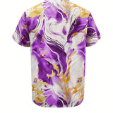Mildred™ Marble Print Short Sleeve Shirt