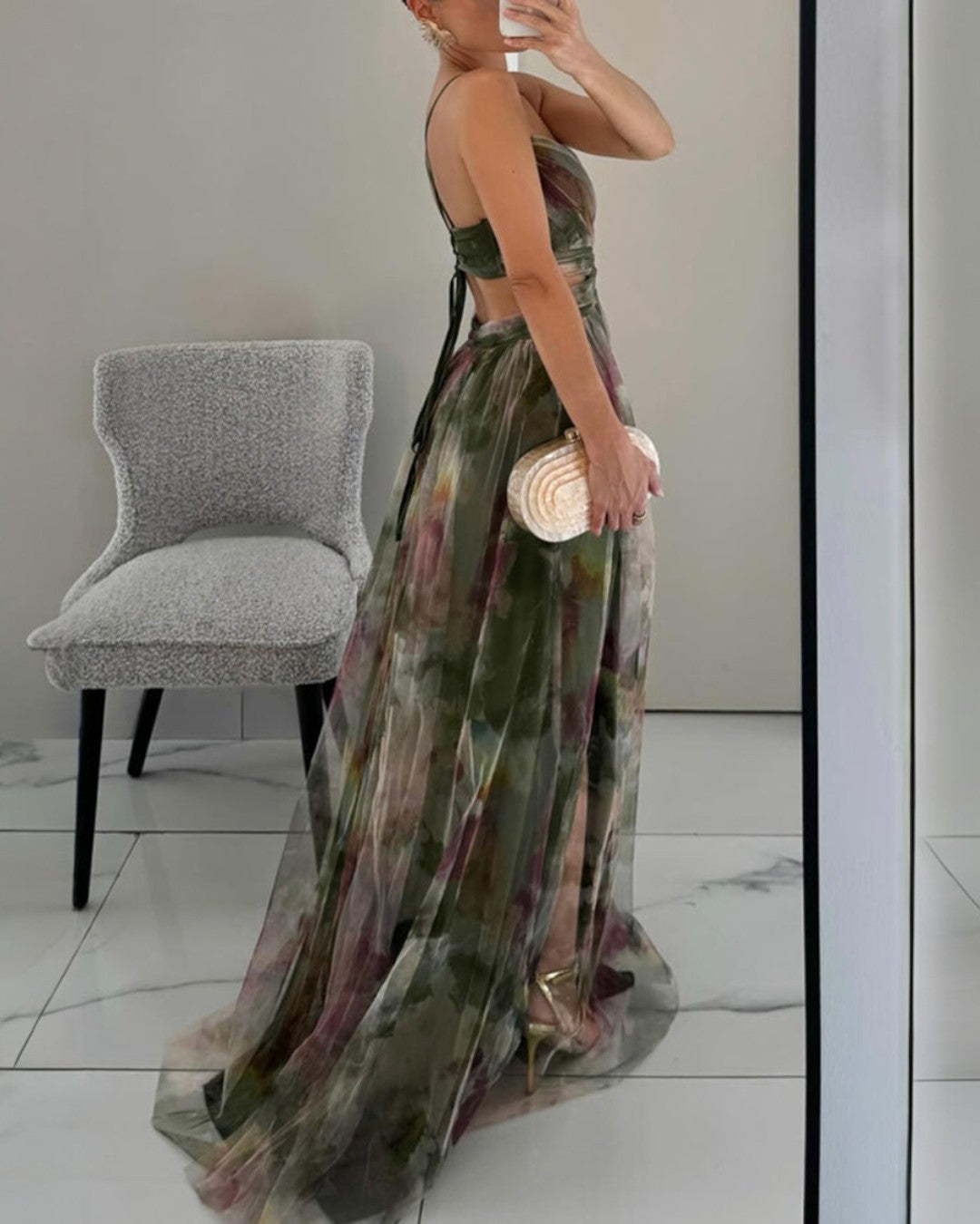 Muirne Floral Print Maxi Dress - Charlotte & Willow