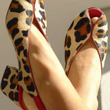 Anaïs - Scarlet Leopard Print Sandals