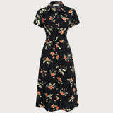 Céline - Midi Dress with Floral Print