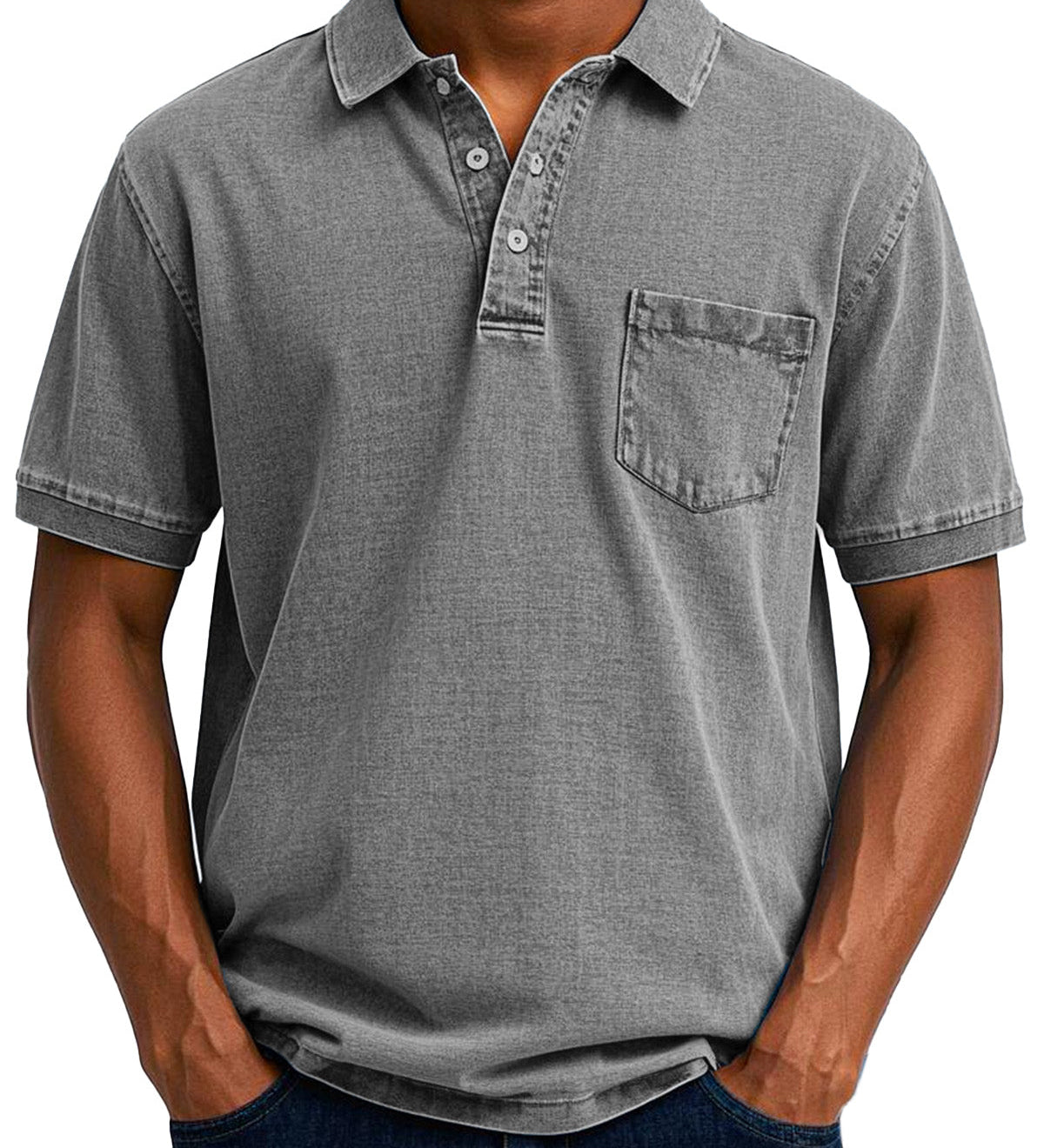 Fionn - Classic Vintage Polo Shirt - Charlotte & Willow, back
