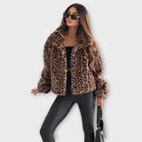 Apolline - Chic Leopard Print Jacket