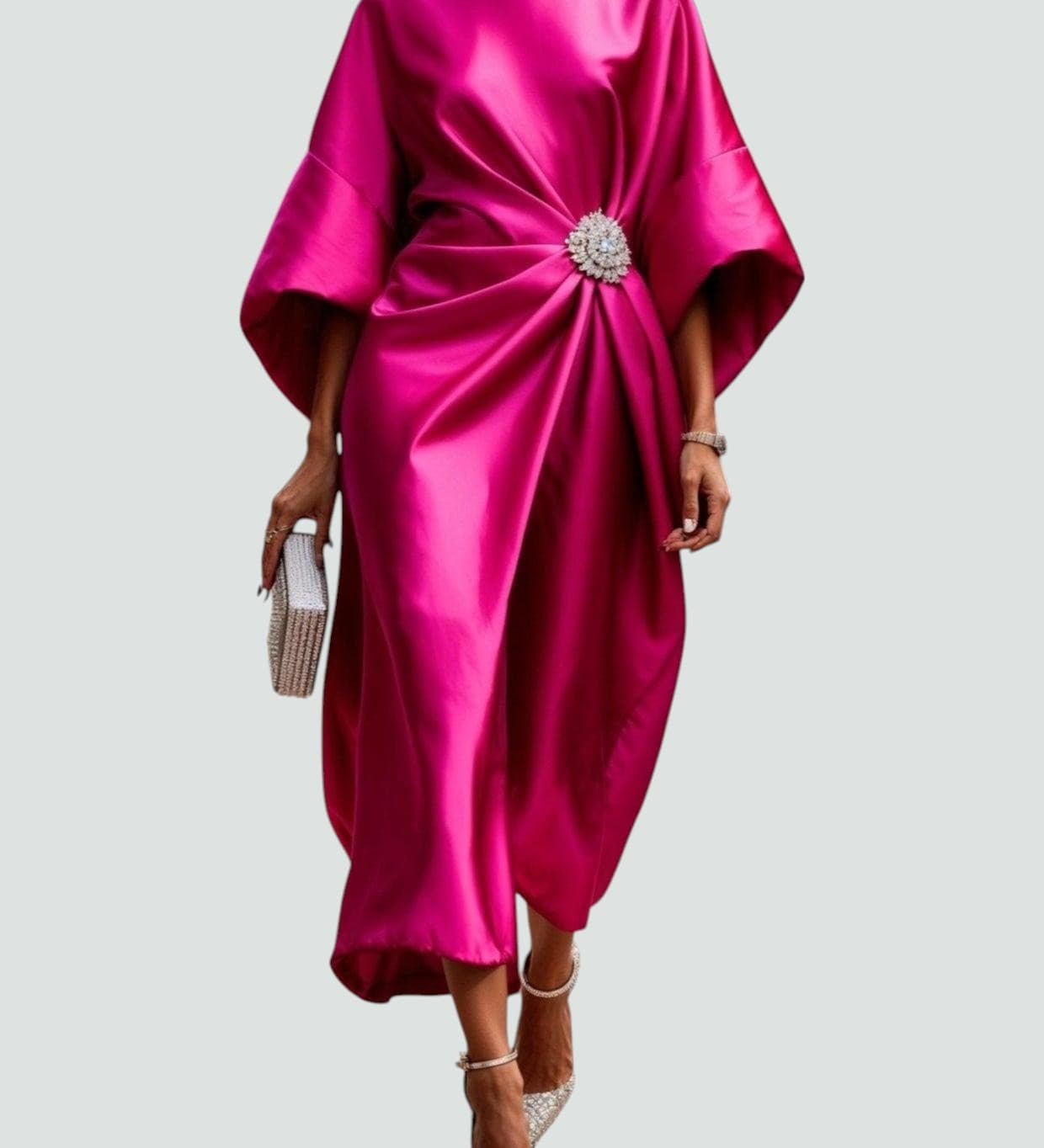 Ciara - Elegant Floor-Length Gala Gown - Charlotte & Willow, detail