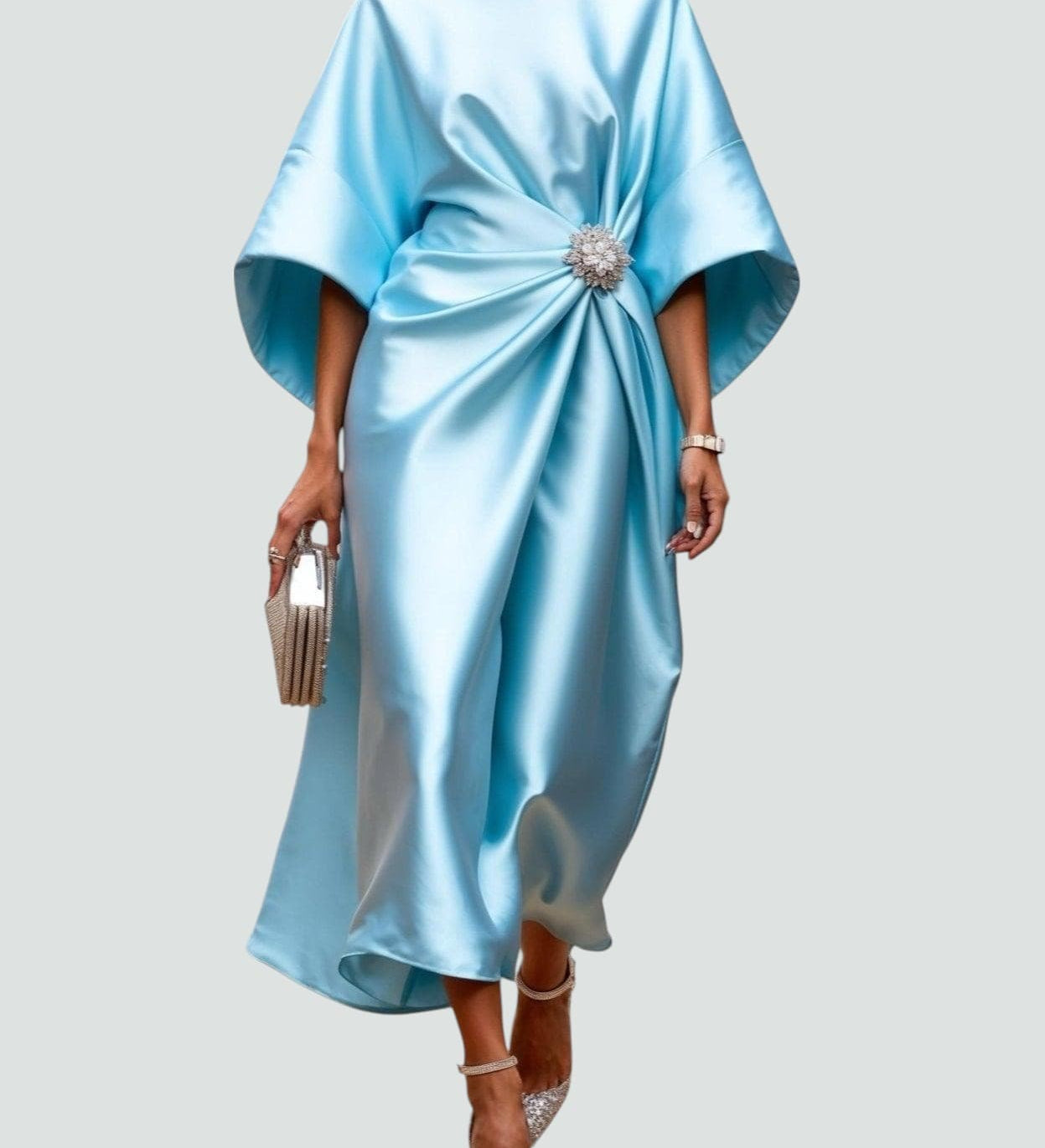 Ciara - Elegant Floor-Length Gala Gown - Charlotte & Willow, back