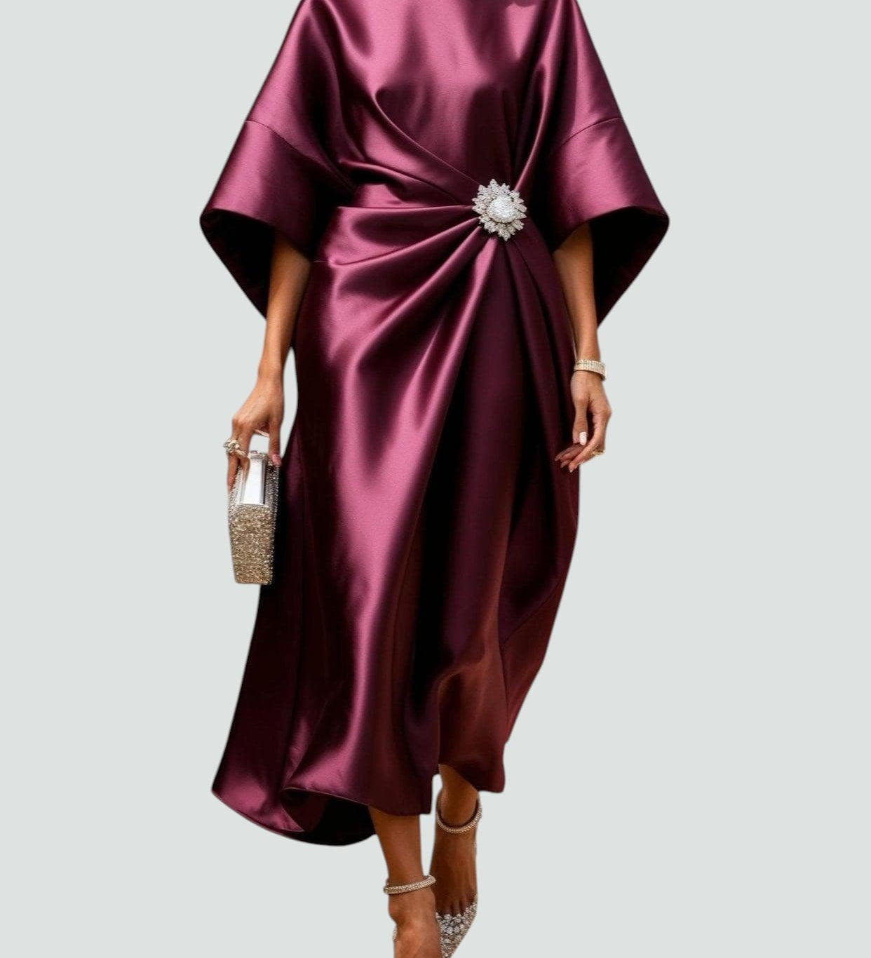 Ciara - Elegant Floor-Length Gala Gown - Charlotte & Willow, front