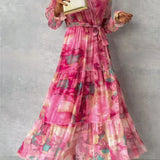 Inès - Floral Wrap Dress" could be rephrased as "Inès - Blooming Wrap Dress.