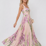 Sinead Pleated Midi Dress - Charlotte & Willow, styled look
