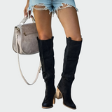 Noémie - Chocolate Suede Ankle Boots