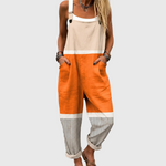 Striped Dungarees in Sunset Colours - Charlotte & Willow