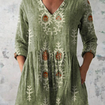 Roisin V Neck Long Blouse - Charlotte & Willow
