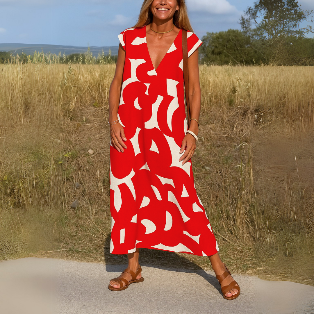 Deirbhile - Graceful Draped Dress - Charlotte & Willow, product photo 6