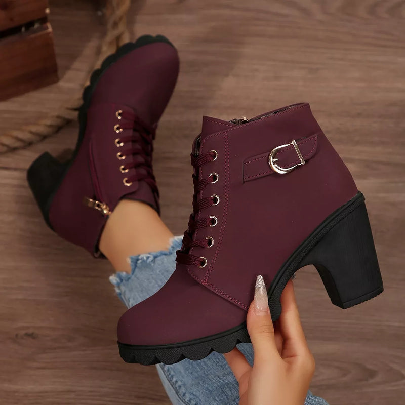Marcella | Stylish Block Heel Boots