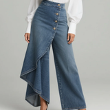 Maya | Asymmetrical Skirt Pants