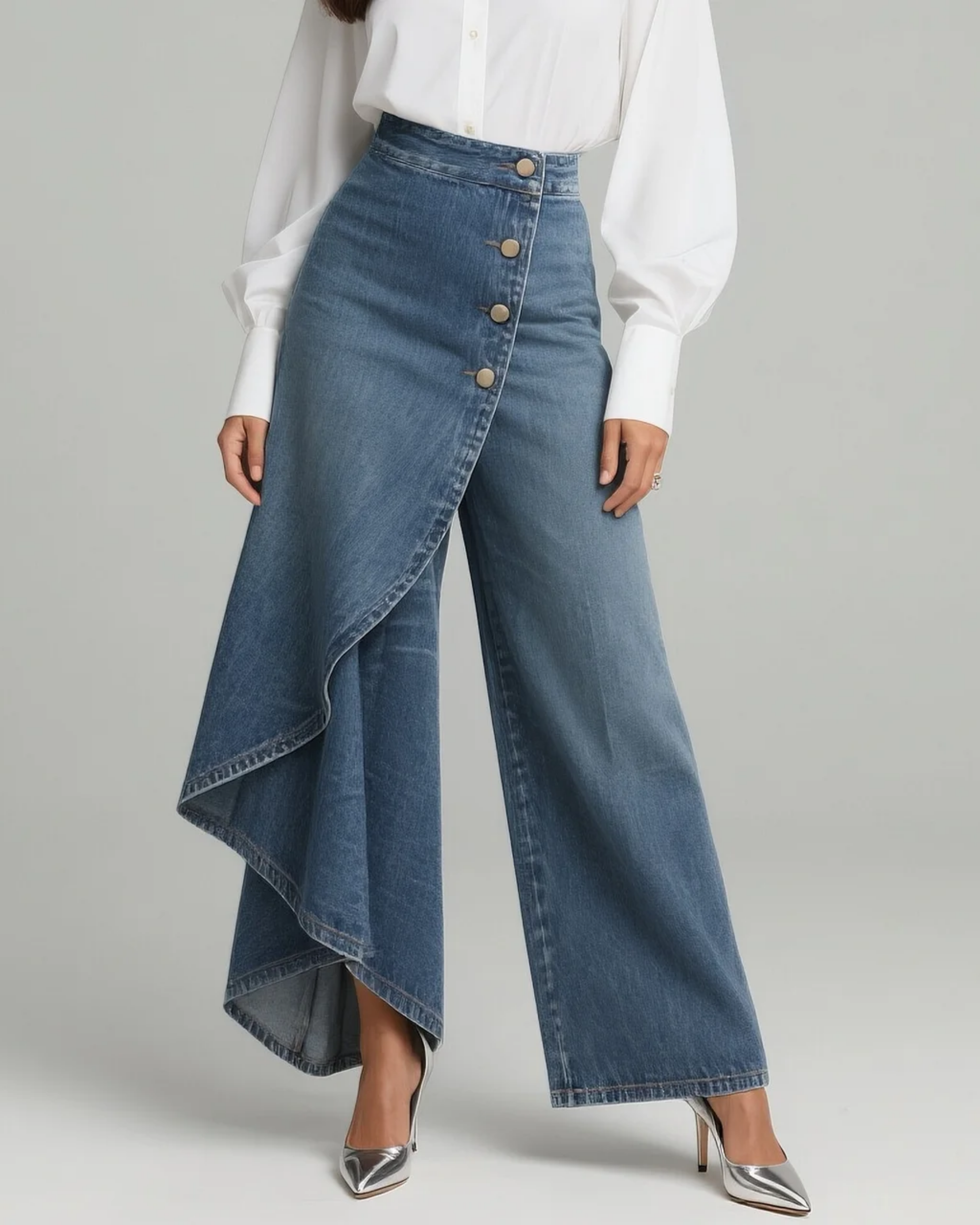 Maya | Asymmetrical Skirt Pants