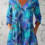 Saoirse V Neck Long Blouse - Charlotte & Willow