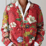 Lucy | Vintage Floral Art Print Cardigan