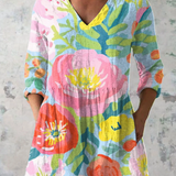 Aoibheann V Neck Long Blouse - Charlotte & Willow