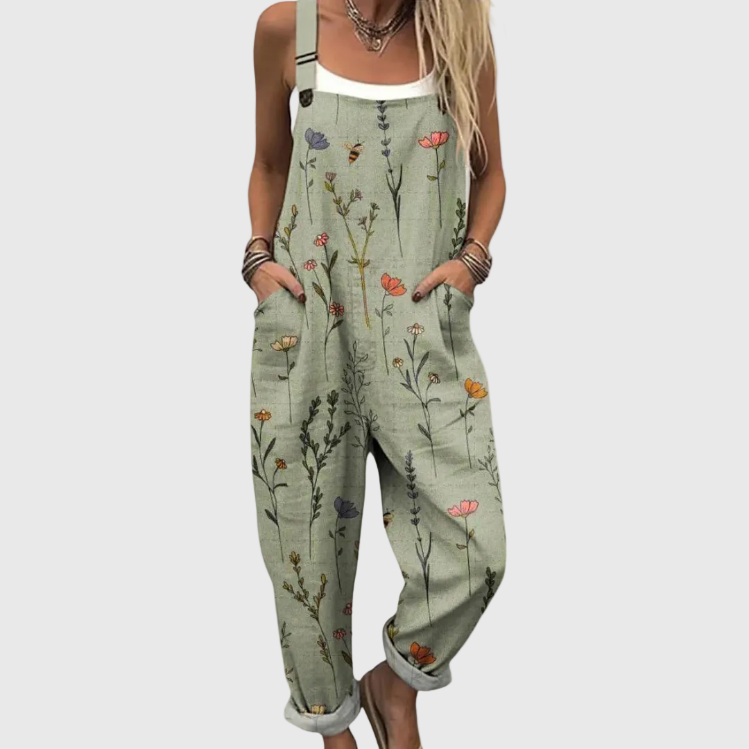 Bean Green Dungarees - Charlotte & Willow