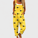 Cozy Printed Dungarees