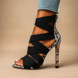 Céline - Chic Snake Print Heels