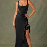 Céline - Elegant Satin Corset Gown