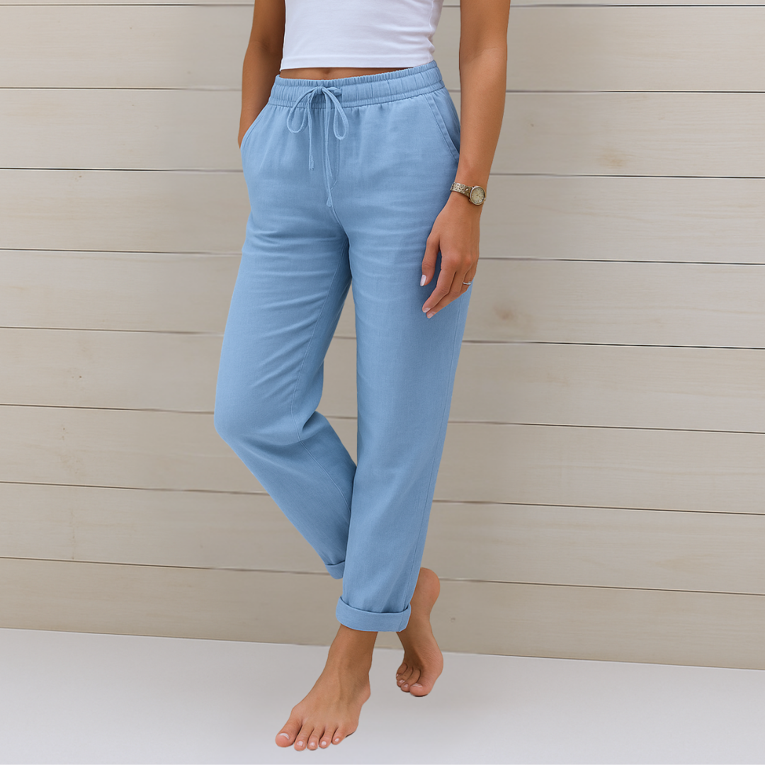 Muireann - Breezy Trousers - Charlotte & Willow, front