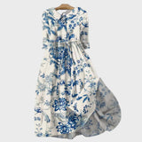 Inès - Elegant Floral Maxi Dress
