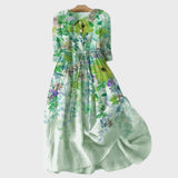 Inès - Elegant Floral Maxi Dress