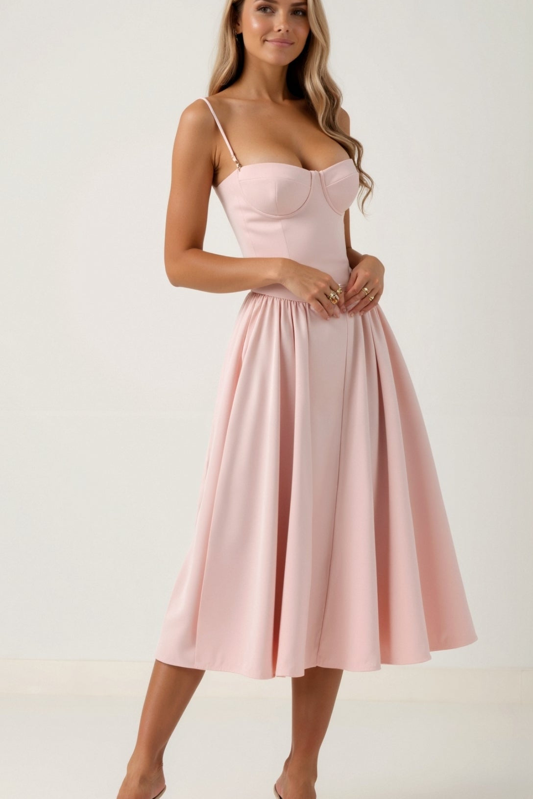 Céline - Robe Midi Structurée