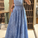 Larissa™ Embroidered Top & High-Waist Maxi Skirt Set