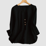 Melisa™ Casual Cotton & Linen Blouse