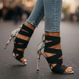 Céline - Chic Snake Print Heels