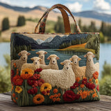 Bolsa de Ovejas Hecha a Mano en el Lago