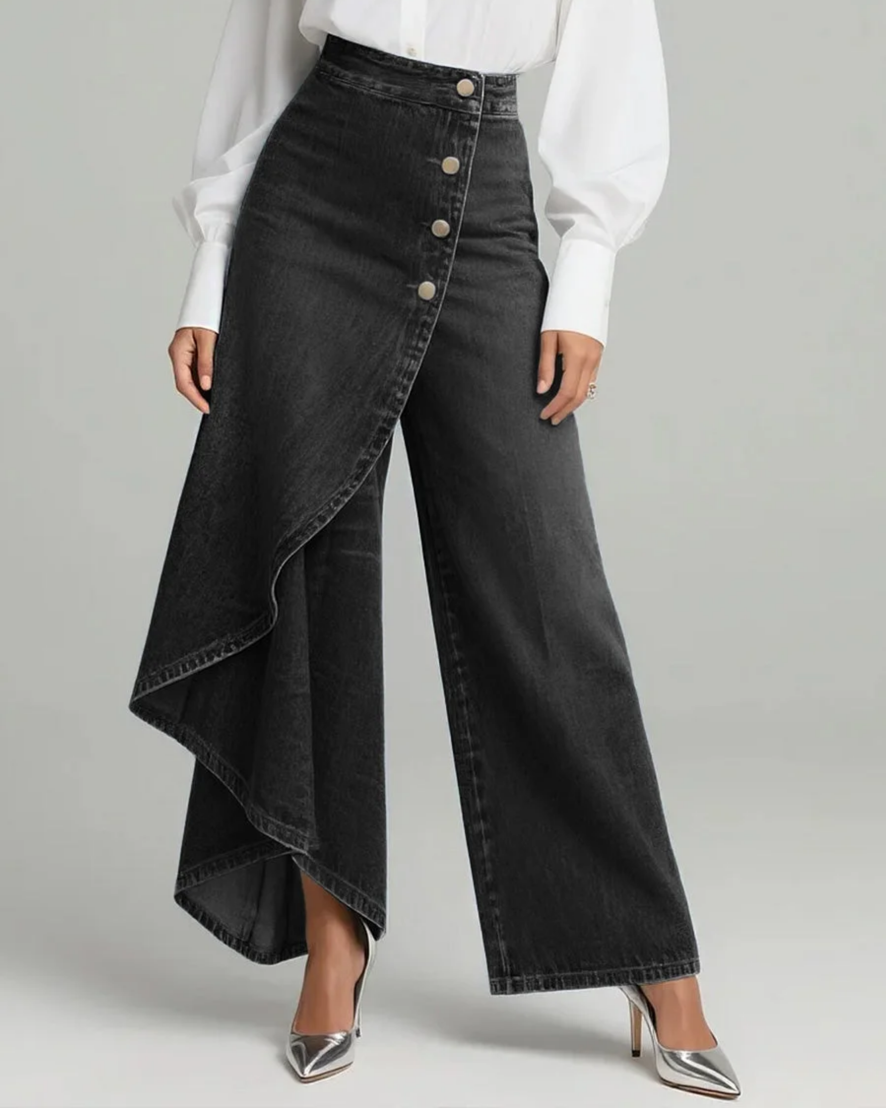 Maya | Asymmetrical Skirt Pants