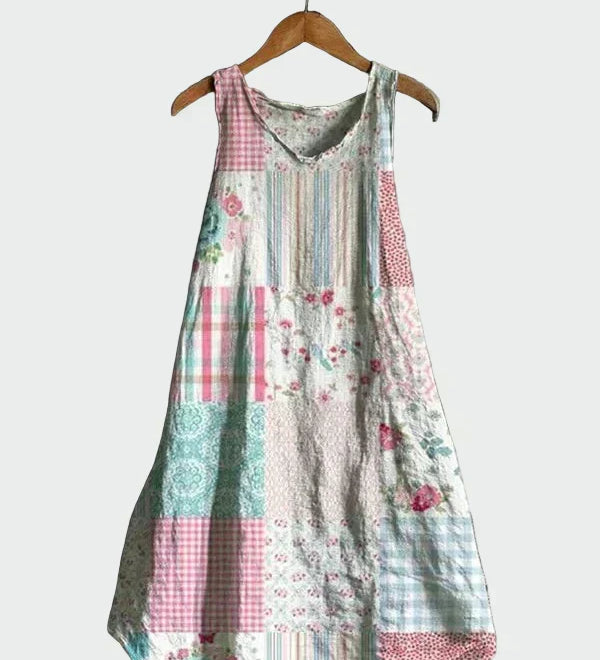 Róisín - Pastel Floral Print Dress - Charlotte & Willow