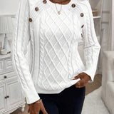 Maëlle - Stylish Twisted Knit Pullover