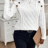 Maëlle - Stylish Twisted Knit Pullover