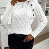 Maëlle - Stylish Twisted Knit Pullover