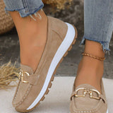 Sarah - Buckled Flat Shoes