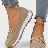 Sarah - Buckled Flat Shoes