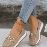 Sarah - Buckled Flat Shoes